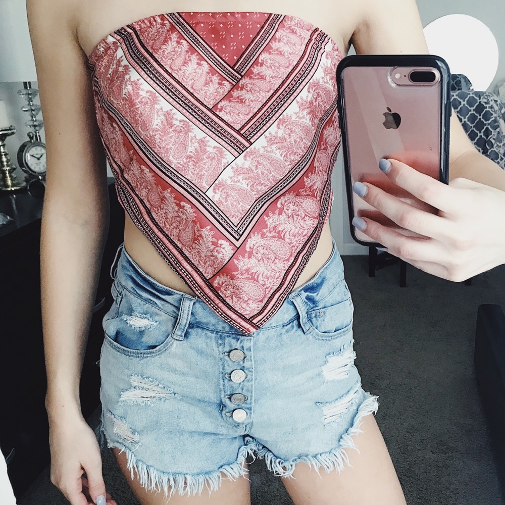 Paisley Bandana Top